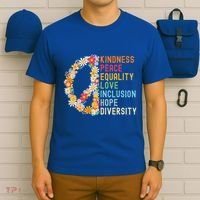 Kindness Peace Equality Love Hope Diversity T-Shirt thumb 6