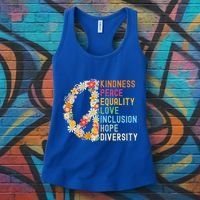 Kindness Peace Equality Love Hope Diversity Women's Tank Top thumb 3