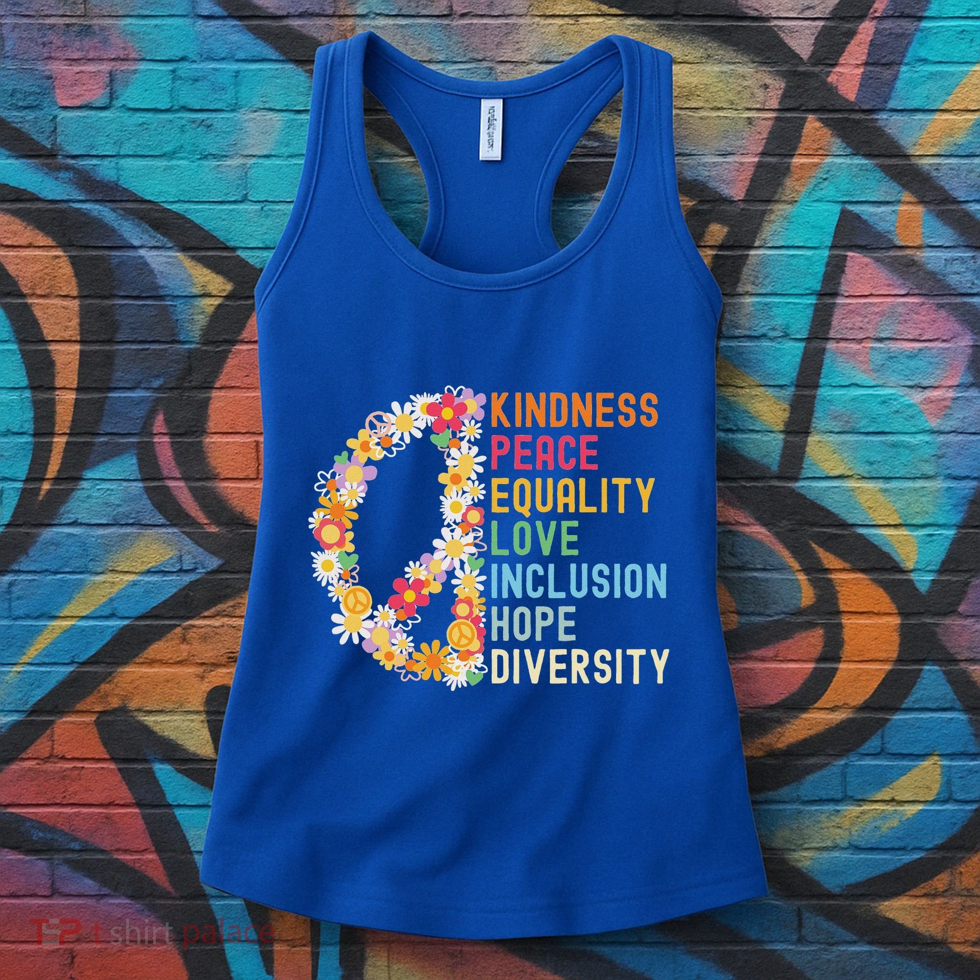 Kindness Peace Equality Love Hope Diversity Women's Tank Top