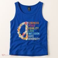 Kindness Peace Equality Love Hope Diversity Tank Top thumb 2