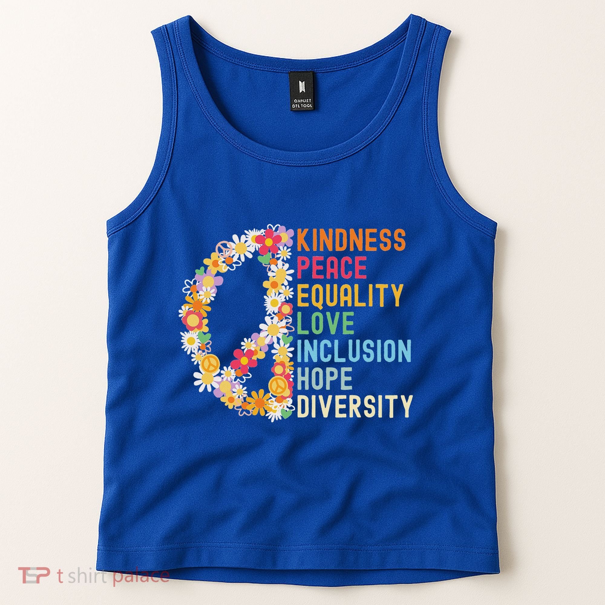Kindness Peace Equality Love Hope Diversity Tank Top