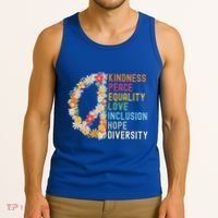 Kindness Peace Equality Love Hope Diversity Tank Top thumb 3