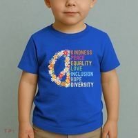 Kindness Peace Equality Love Hope Diversity Toddler T-Shirt thumb 2