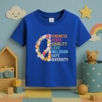 Kindness Peace Equality Love Hope Diversity Toddler T-Shirt thumb 3