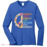 Kindness Peace Equality Love Hope Diversity Women's Long Sleeve Shirt thumb 0