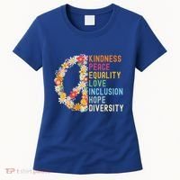 Kindness Peace Equality Love Hope Diversity Women's T-Shirt thumb 0