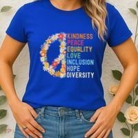 Kindness Peace Equality Love Hope Diversity Women's T-Shirt thumb 2