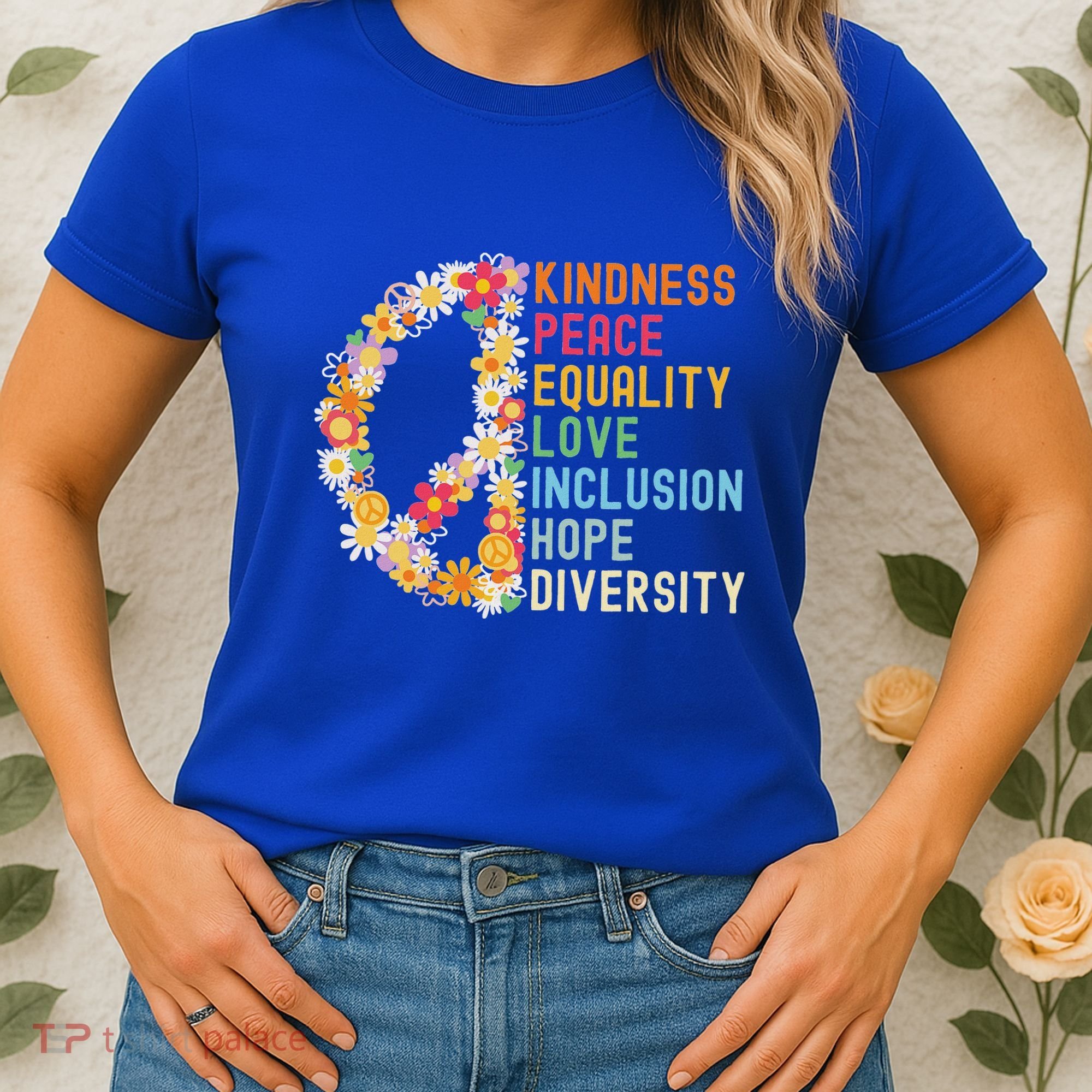 Kindness Peace Equality Love Hope Diversity Women's T-Shirt