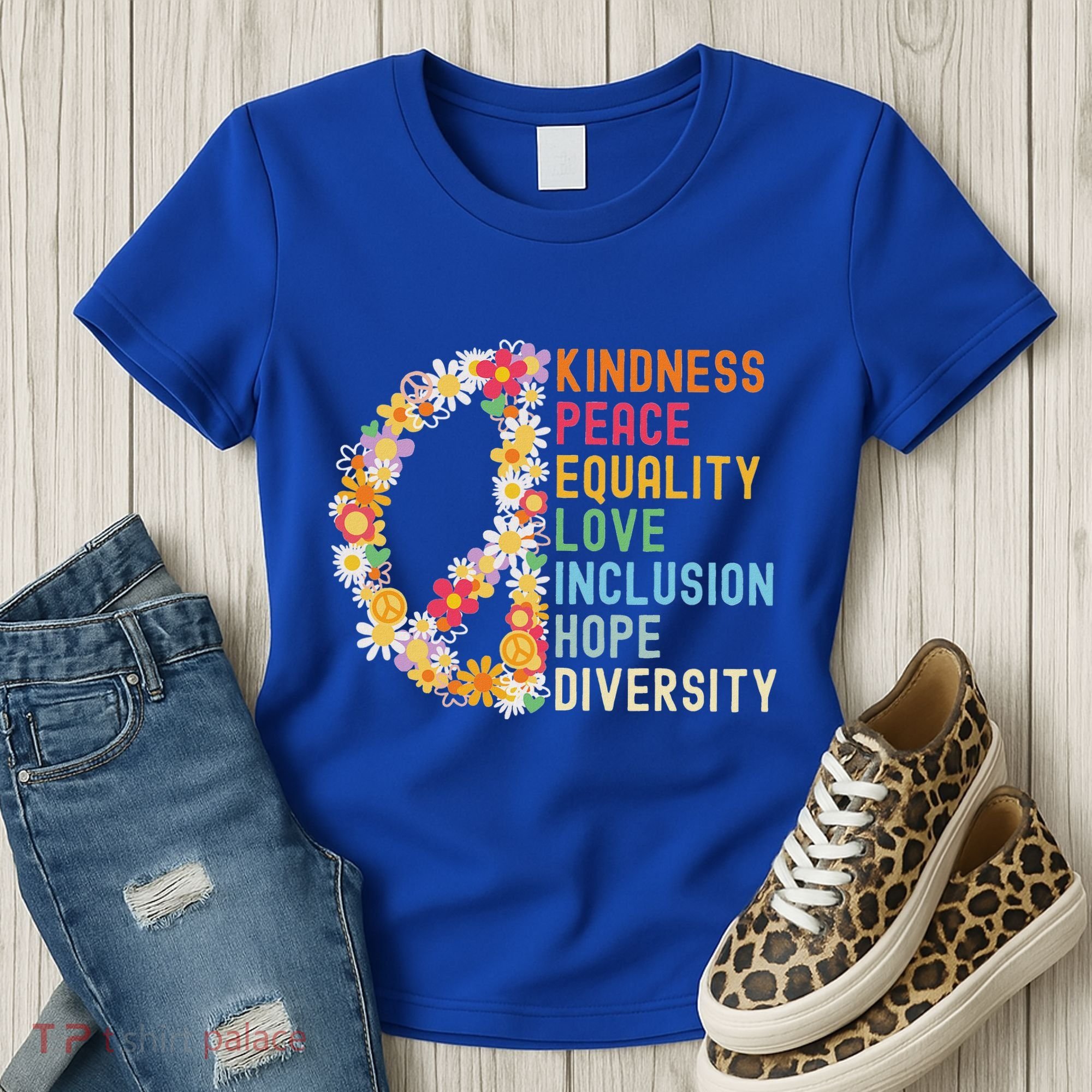 Kindness Peace Equality Love Hope Diversity Women's T-Shirt