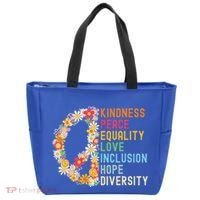 Kindness Peace Equality Love Hope Diversity Tote Bag thumb 0