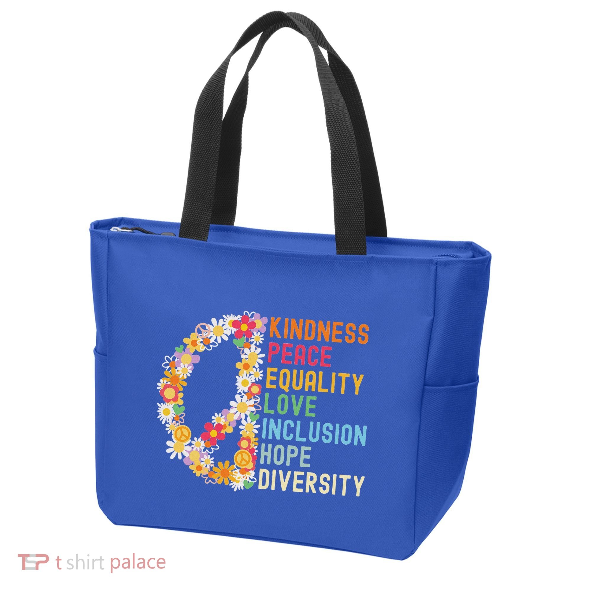 Kindness Peace Equality Love Hope Diversity Tote Bag
