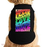 Kindness Peace Equality Love Inclusion Hope Diversity Doggie Tank thumb 0