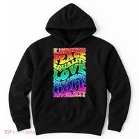 Kindness Peace Equality Love Inclusion Hope Diversity Hoodie thumb 0