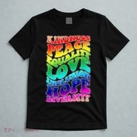 Kindness Peace Equality Love Inclusion Hope Diversity T-Shirt thumb 5