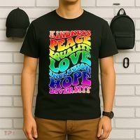 Kindness Peace Equality Love Inclusion Hope Diversity T-Shirt thumb 6