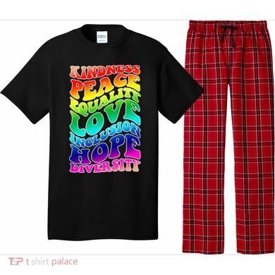 Kindness Peace Equality Love Inclusion Hope Diversity Pajama Set