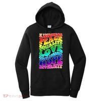 Kindness Peace Equality Love Inclusion Hope Diversity Women's Hoodie thumb 0