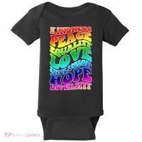 Kindness Peace Equality Love Inclusion Hope Diversity Baby Bodysuit thumb 0