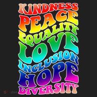 Kindness Peace Equality Love Inclusion Hope Diversity Hat thumb 2