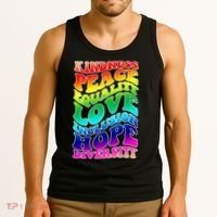 Kindness Peace Equality Love Inclusion Hope Diversity Tank Top thumb 3
