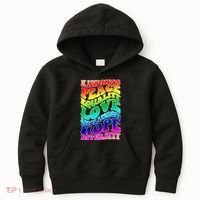 Kindness Peace Equality Love Inclusion Hope Diversity Kids Hoodie thumb 0