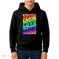 Kindness Peace Equality Love Inclusion Hope Diversity Kids Hoodie thumb 4