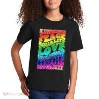 Kindness Peace Equality Love Inclusion Hope Diversity Kids T-Shirt thumb 2