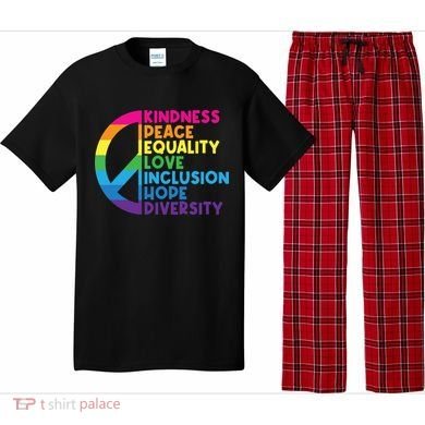 Kindness Peace Equality Love Inclusion Hope Diversity Pajama Set