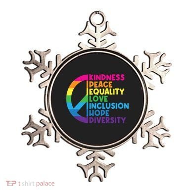 Kindness Peace Equality Love Inclusion Hope Diversity Ornament