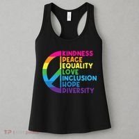 Kindness Peace Equality Love Inclusion Hope Diversity Women's Tank Top thumb 3