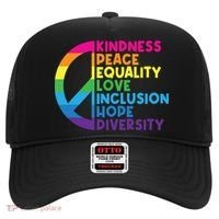 Kindness Peace Equality Love Inclusion Hope Diversity Hat thumb 0