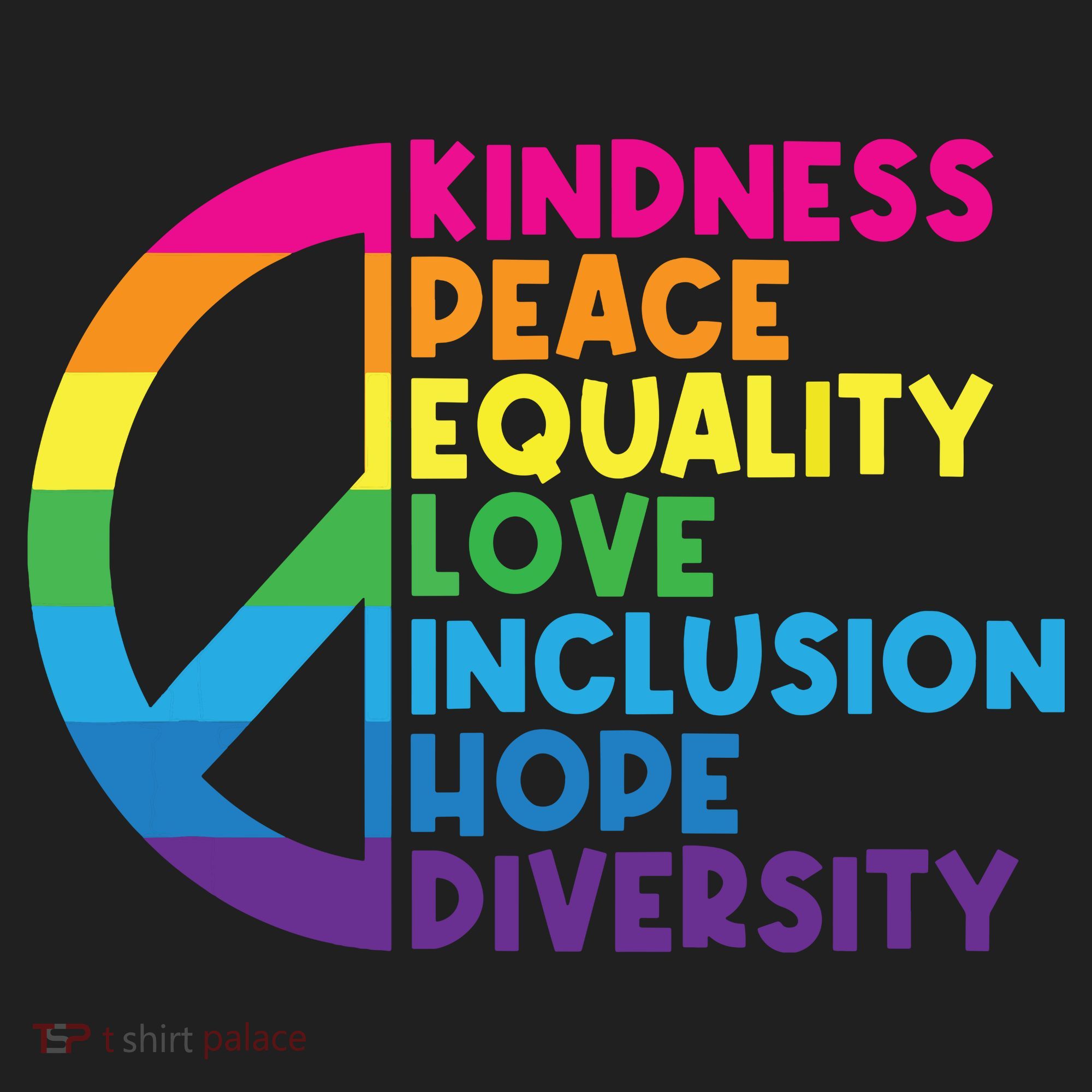 Kindness Peace Equality Love Inclusion Hope Diversity Hat