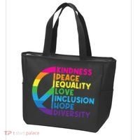 Kindness Peace Equality Love Inclusion Hope Diversity Tote Bag thumb 3
