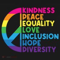 Kindness Peace Equality Love Inclusion Hope Diversity Tote Bag thumb 4