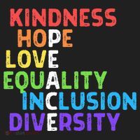 Kindness Peace Equality Inclusion Diversity Human Rights Beanie thumb 2