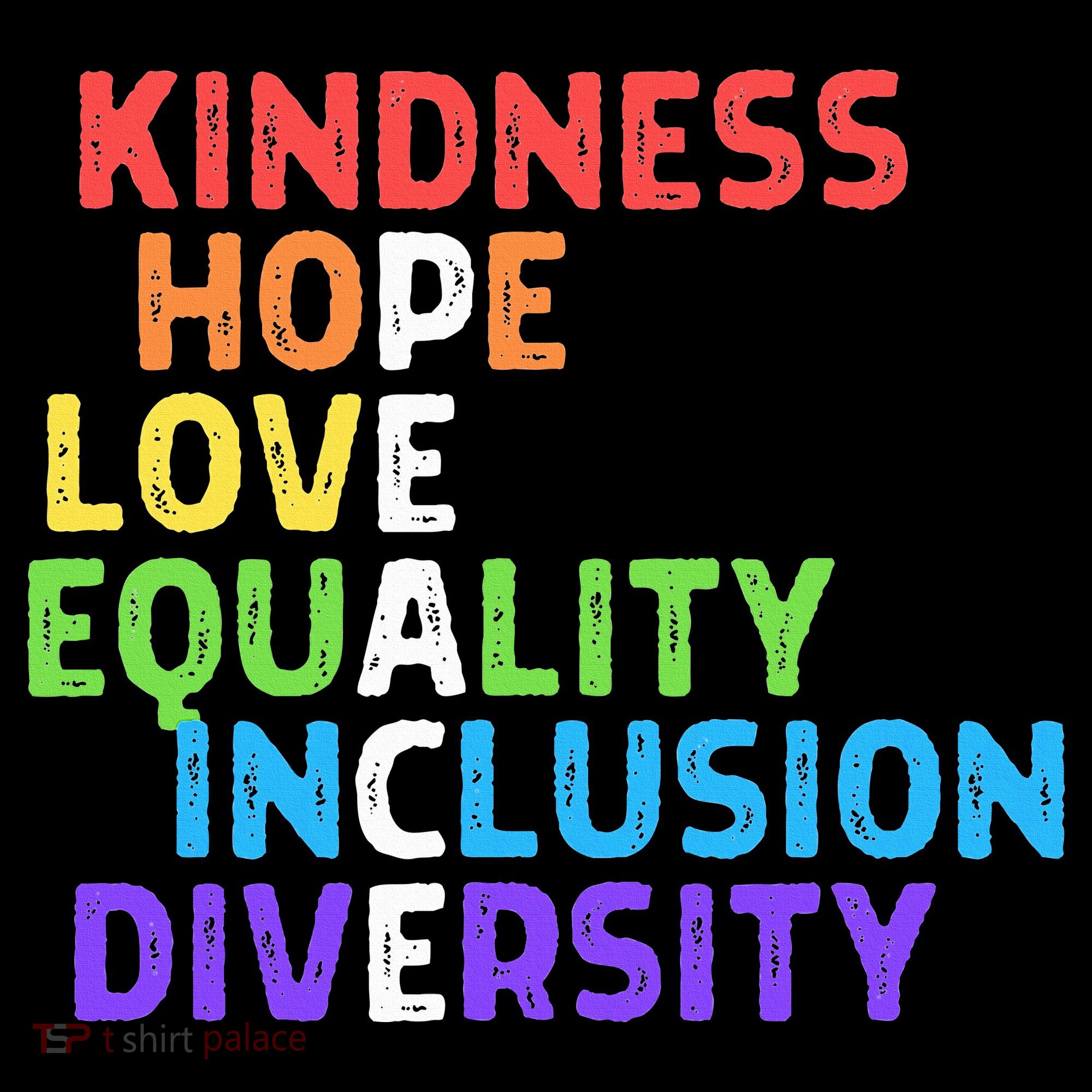 Kindness Peace Equality Inclusion Diversity Human Rights Mousepad