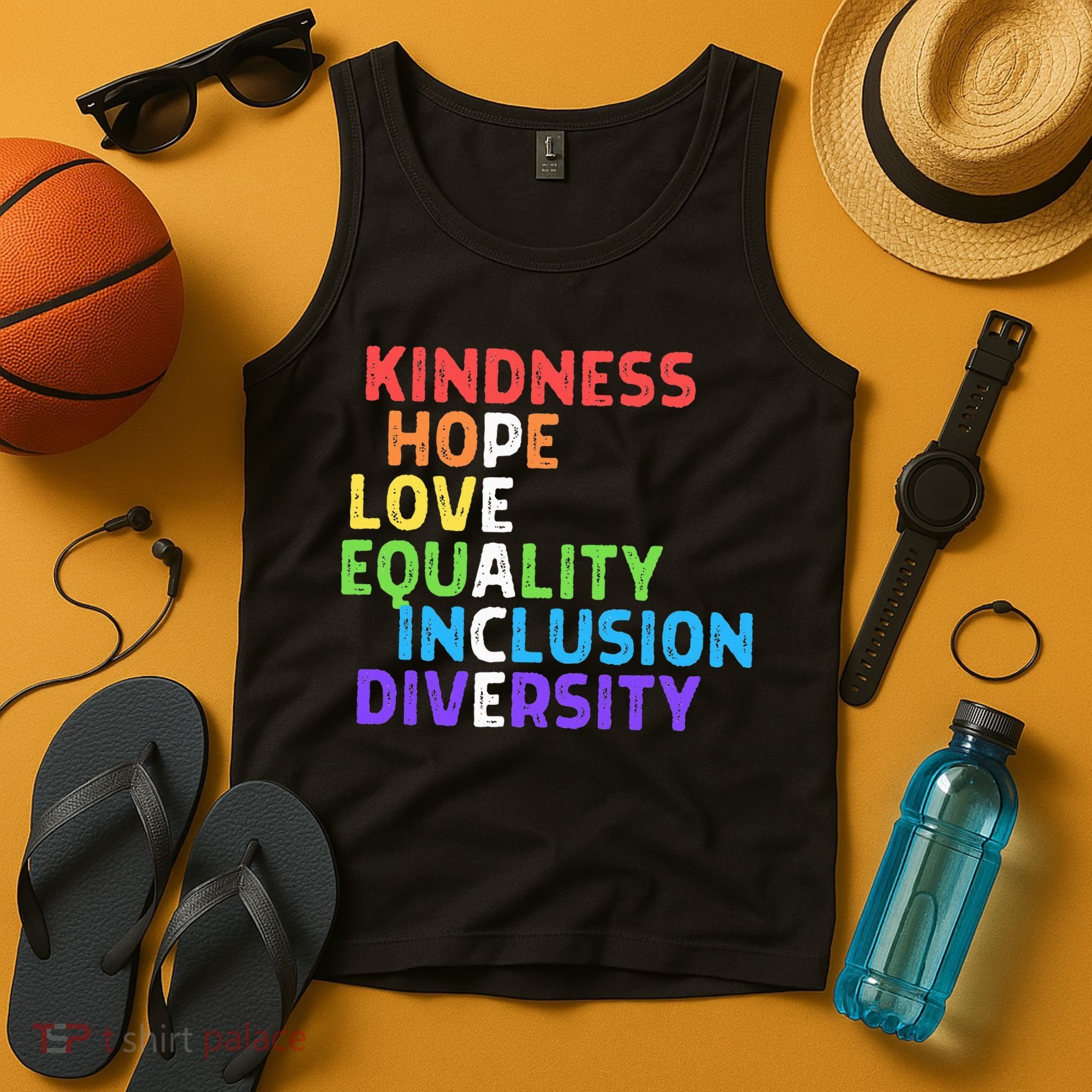 Kindness Peace Equality Inclusion Diversity Human Rights Tank Top