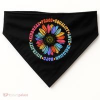Kindness Peace Equality Love Hope Diversity Human Rights USA-Made Doggie Bandana thumb 0