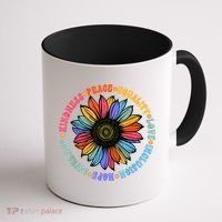 Kindness Peace Equality Love Hope Diversity Human Rights Coffee Mug thumb 1