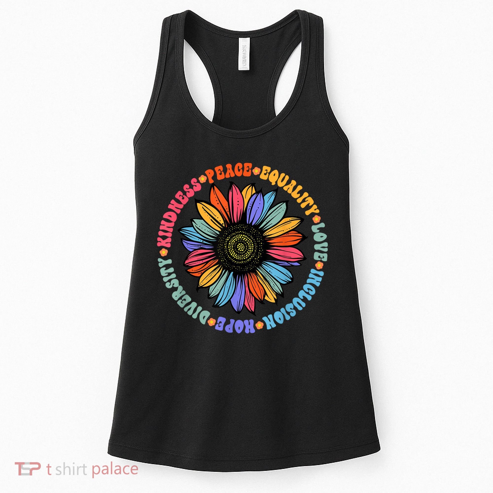 Kindness Peace Equality Love Hope Diversity Human Rights Women's Tank Top