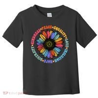 Kindness Peace Equality Love Hope Diversity Human Rights Toddler T-Shirt thumb 0