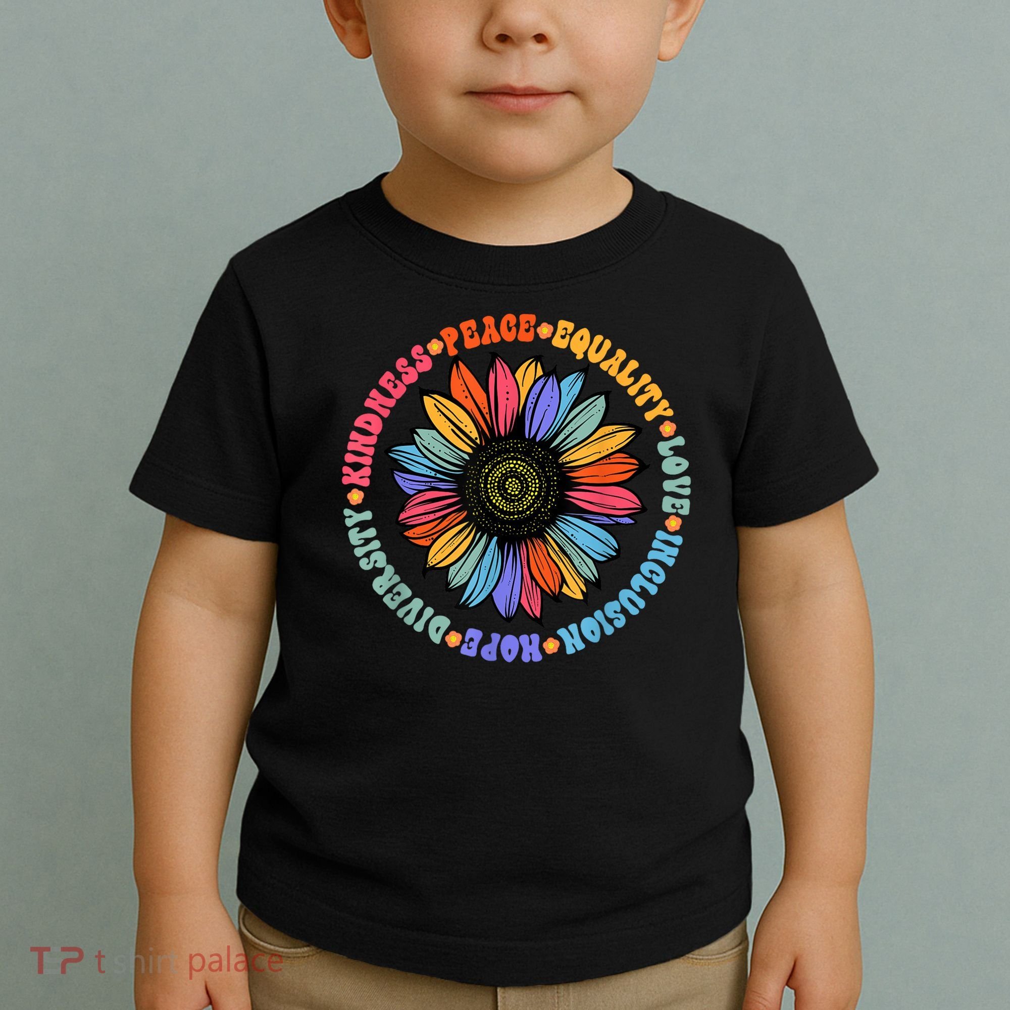Kindness Peace Equality Love Hope Diversity Human Rights Toddler T-Shirt