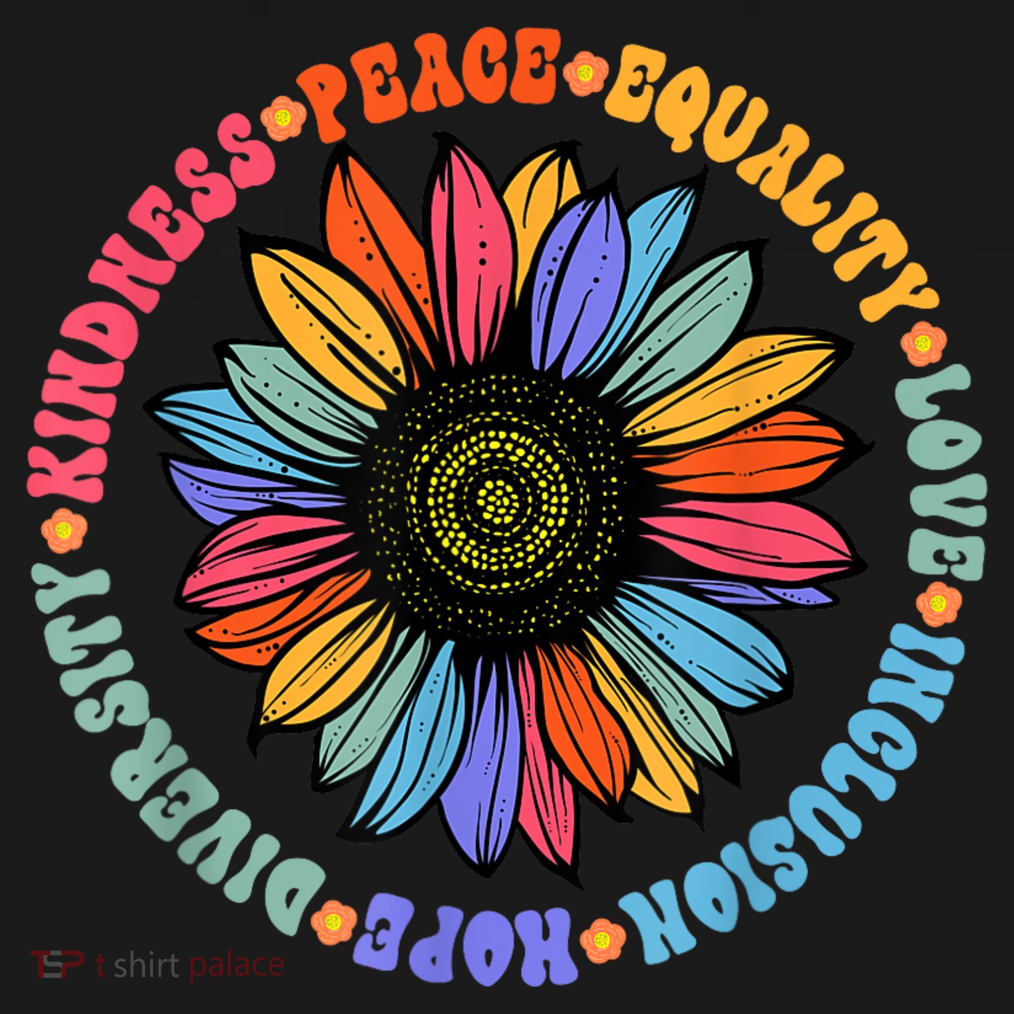 Kindness Peace Equality Love Hope Diversity Human Rights Visor