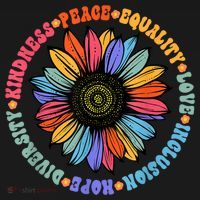 Kindness Peace Equality Love Hope Diversity Human Rights Women's T-Shirt thumb 6