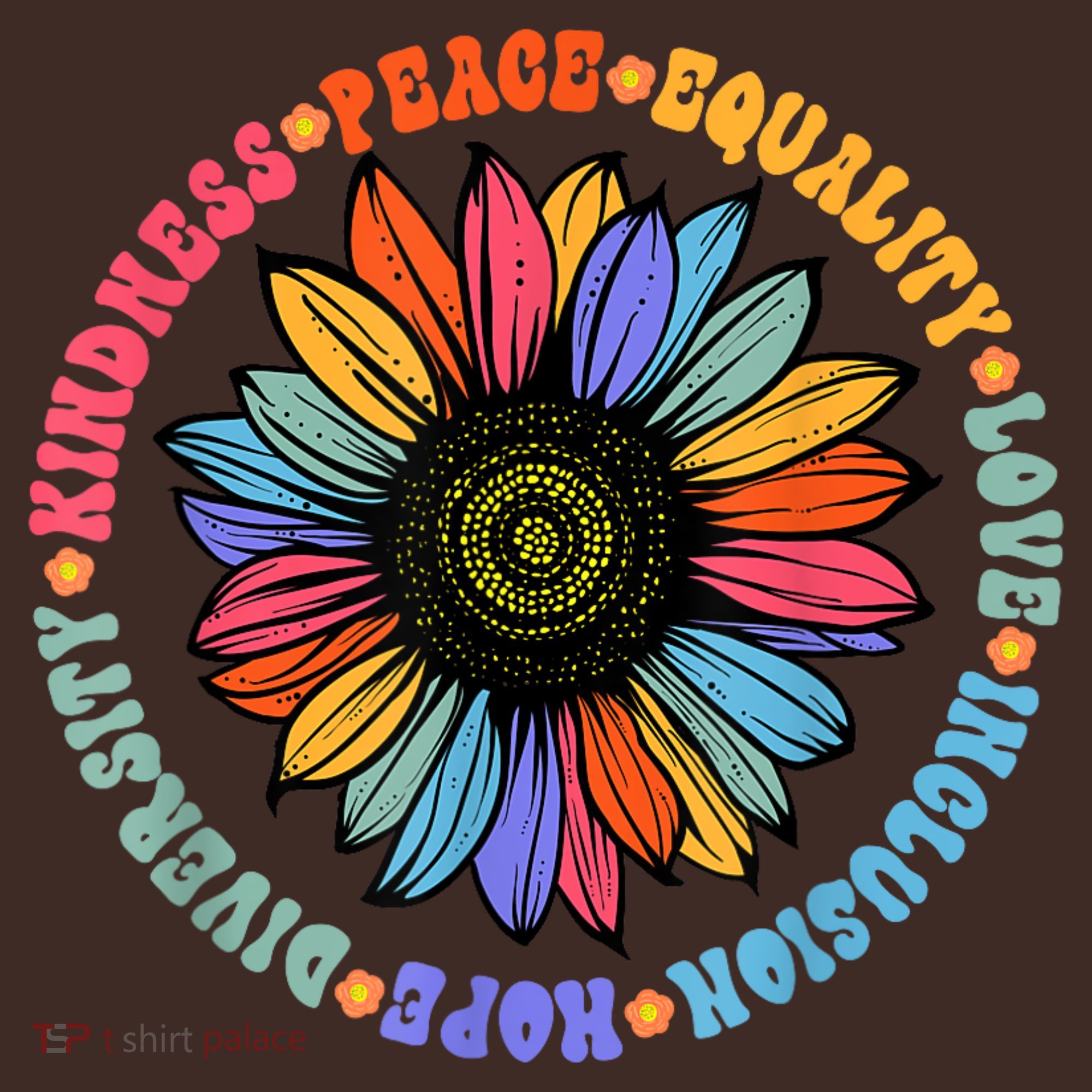Kindness Peace Equality Love Hope Diversity Human Rights Apron