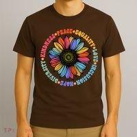 Kindness Peace Equality Love Hope Diversity Human Rights T-Shirt thumb 3