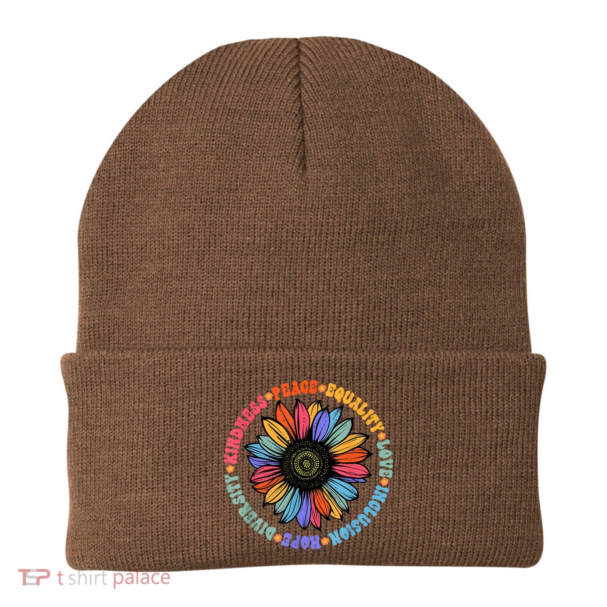 Kindness Peace Equality Love Hope Diversity Human Rights Beanie