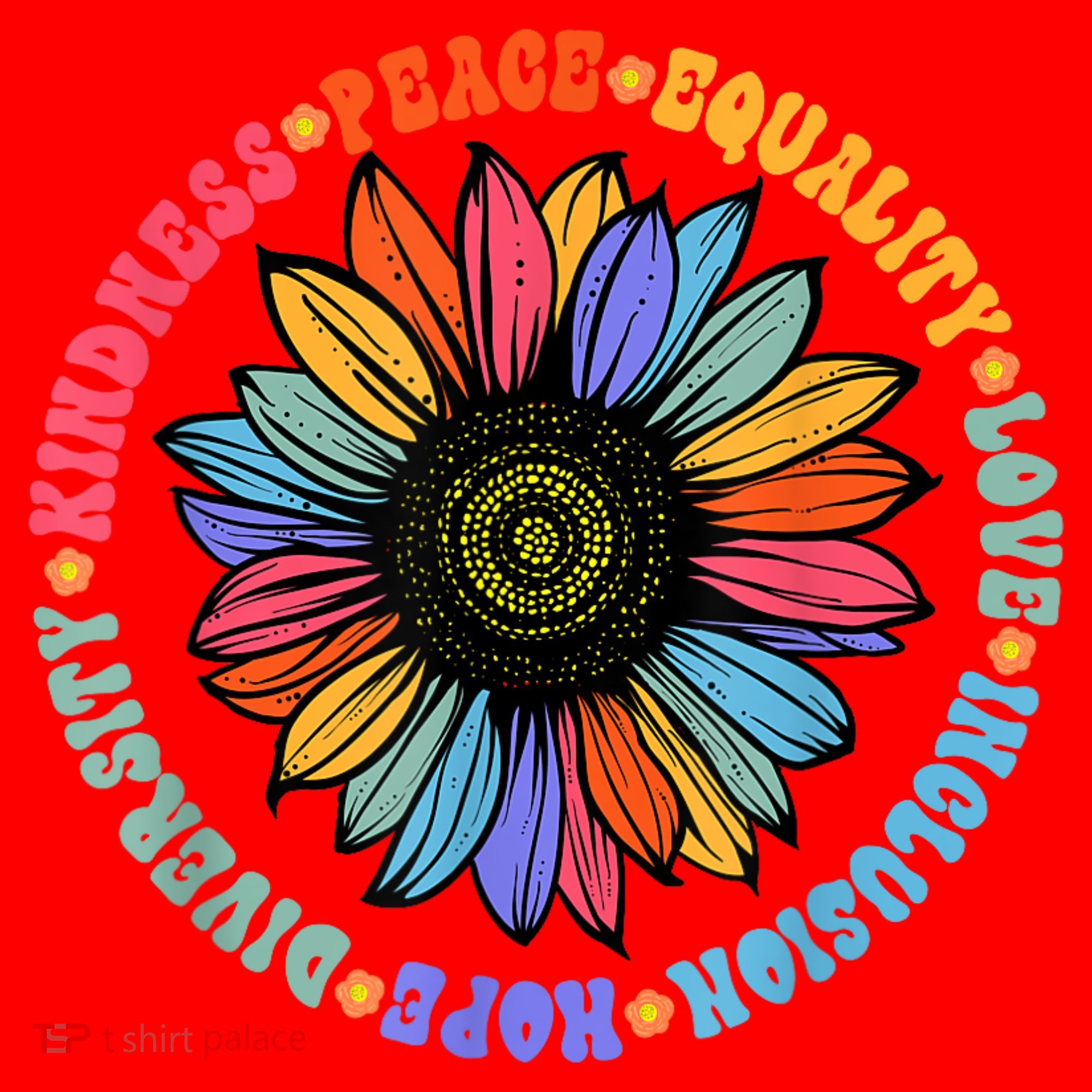 Kindness Peace Equality Love Hope Diversity Human Rights Santa Hat