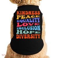 Kindness Peace Equality Love Inclusion Hope Diversity Doggie Tank thumb 0