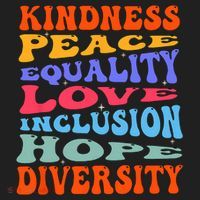 Kindness Peace Equality Love Inclusion Hope Diversity Beanie thumb 2